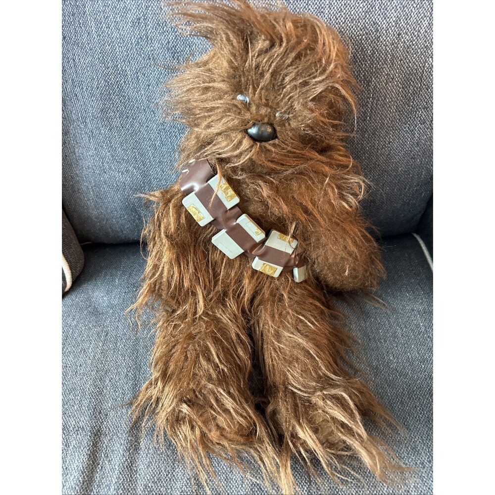 Vintage 1977 Star Wars Chewbacca Plush Doll Toy Kenner Bandolier Belt Ammo 20"